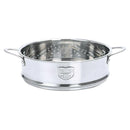 2pcs VEGETABLE STEAMER KITCHEN FOOD SAUCEPAN STRAINER COOKER BASKET 16/18cm