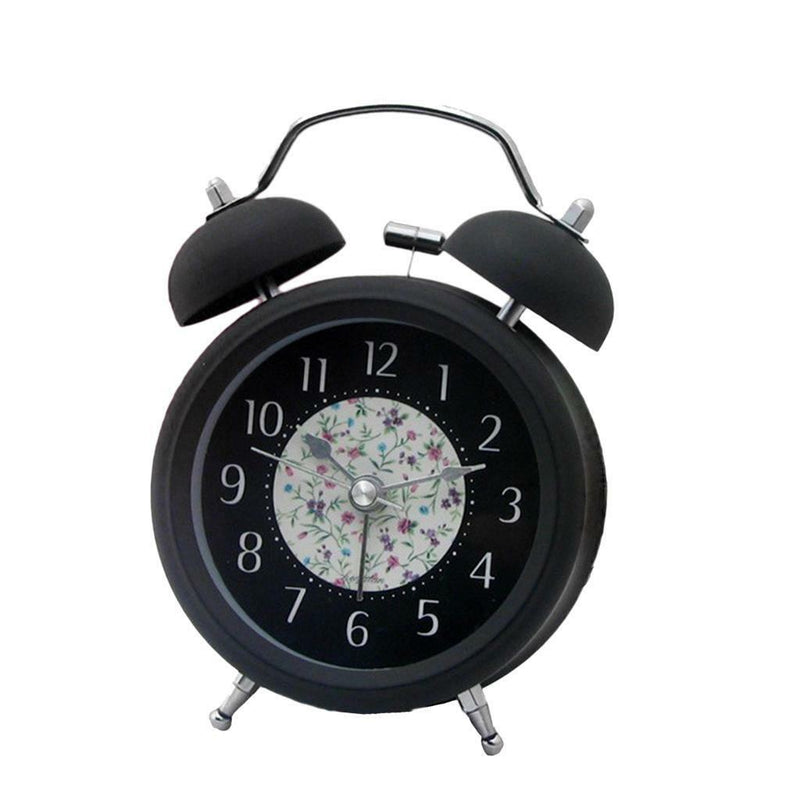 Twin Bell Alarm Clock Loud Retro Alarm Clock Quartz Operated with Nightlight
