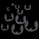 200pcs 304 stainless steel e-type circlip opening ring 1.5mm-10mm boxe@