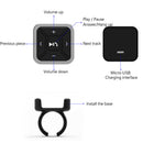 BT09 Car Steering Wheel Bluetooth 5.0 Audio Remote Control for iOS Android Phone