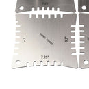 4PCS Durable Metal Guitar Parts Notched Radius Gauge Fretboard Measuring Tool