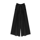Spring Autumn Ladies Loose Streetwear Plus Size Elegant Femme Wide Leg Pant