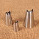 3PCs Lotus Cakes Set Cookies Icing Piping Pastry Nozzle Cupcake Fondant DecSEAU