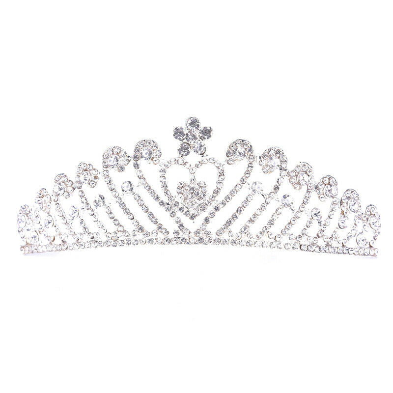 New Bride Wedding Rhinestone Heart-shaped Comb  Crown Tiara Wedding Accessori!o