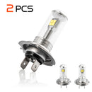 2X H7 80W 3000LM 6000K LED White Fog DRL Driving Car Head Light Lamp BulbME