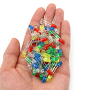 100Pcs/Set 5mm LED Lights Emittings Diodes DC2.5V-3V Red/Green/White/Blue/Ye SE
