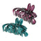 2Pcs Green Purple Hair Claw Clip Hairpin Barrette Fashion Accessory Jewelry