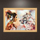 Women Tiger 5D DIY Round Diamond Paint Embroidery Needlework Cross Stitch