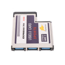 3 Ports USB 3.0 Express Card Express Card Expansion Card for Laptop
