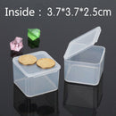 Transparent Plastic Small Square Boxes,Packaging Storage Box,With Lid For J
