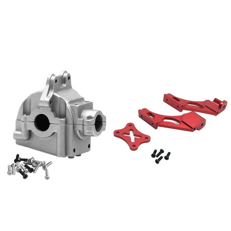 Metal Gearbox Housing + Tail Fixed Parts Set for WLtoys 144001 RC DIY Parts