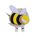 Portable Mini Alloy Golf Ball Marker with Magnetic Golf Hat Clip Little Bee