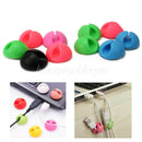 10Pcs Cable Clip Desk Tidy Wire Drop USB Charger Cord Holder Organiser Secure
