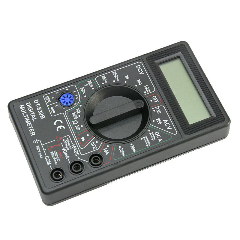 DT-830B Plastic Multi-function Test Lead Manual Digital Handheld Multimeter LCD