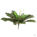 2x Artificial Plants 24 Branches Green Persian Leaves Leaf Grass Floral Decor