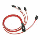 Mini SAS mSAS 36Pin SFF-8087 to 4 SATA 7pin Splitter Cable for HDD Hard Dri B6Z1