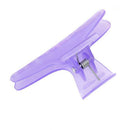 12pcs Plastic Colorful Transparent Hairdressing Tool Butterfly Hair Claw Sa