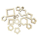 100Pcs Bulk Unfinished Wood Shapes Disc Wood Pieces Wooden Cutouts Ornaments for