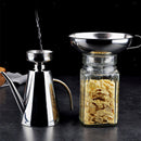 Wide & Narrow Mouth Stainless Steel Metal Funnel Kit For Spice Easy To Store