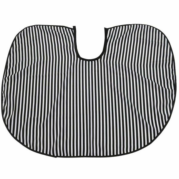 Hair Cutting/Barbers Cape - Adjustable Black and White Stripe Hairdressing  S2K8