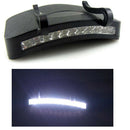 Outdoor Portable Plastic 11 LEDs Hard Battery Powered Hiking Clip On Cap Light