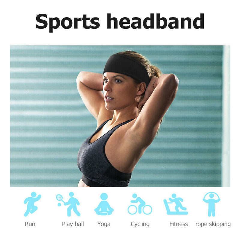 4pcs Sport Fitness Headbands Men Women Running Yoga Elastic Gym Sweatband