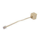 6P4C RJ11 Male to Female Two Way Telephone Splitter Converter Cable O8C7