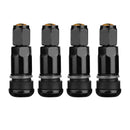 4pcs Car Tubeless Tyre Valve Stems Aluminum Tire Air Valve Stems (Black)