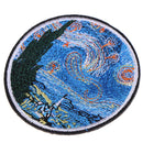The star night painting embroidery iron on patches DIY clothes applique stick %x