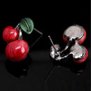 1 Set Fashion Red Cherry Jewelry Set Metal Bridal Necklace Earrings Chic JR