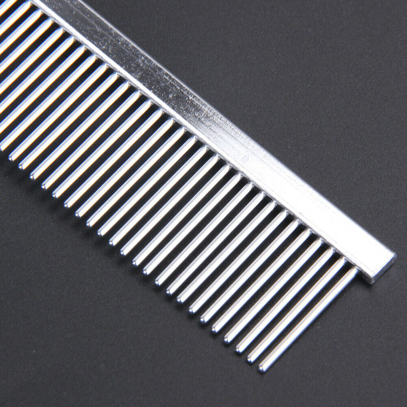 Pet Hair Grooming Trimmer Rake Comb Dog Cat Steel Pins Cleaning Brush A