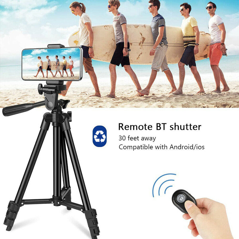 Phone Stand Holder with Bluetooth Remote Shutter Handbag for DSLR Camera Gopro