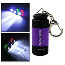 Portable Handheld Mini LED Flashlight Keychain for Hiking Night Party Purple