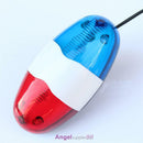 6 LED Bike Police Front Light Warning Siren Cycling Electric Horn Bell