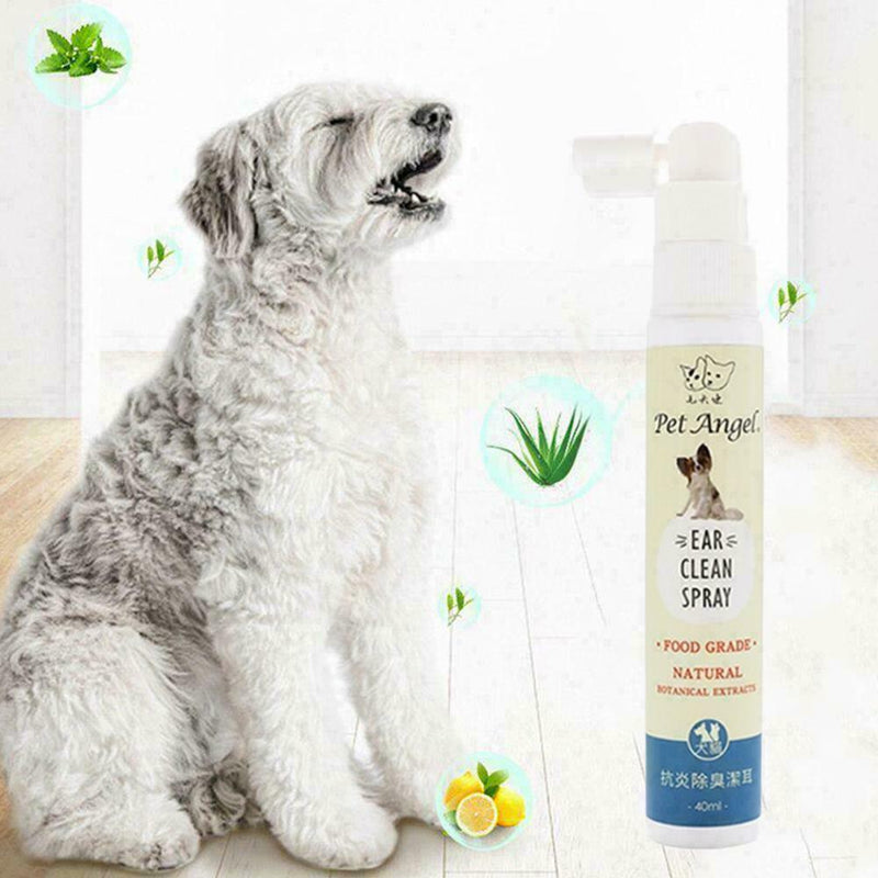 40ml Pet Cat Dogs Ear Cleaning Supplies Prevent Ear Anti-inflammatory Spray Z4K0