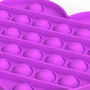 Push Bubble Fidget Sensory Toys Antistress Vent Squeeze Toys (Purple)