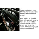 AC Climate Control and Radio Volume Knob Ring Covers for BMW 1 2 3 3GT 4 Se R5J6