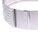 24-30cm Adjustable Round Stainless Steel Cake Ring Mold Layer Slicer Cutter M ME