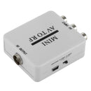 Mini RCA AV CVSB to RF Video Adapter Support RF 67.25/61.25MHz TV Switcher