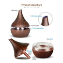 300ml USB Electric Aroma Air Diffuser Wood Ultrasonic Air Humidifier Essent Y6O7
