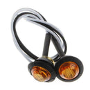 10Pc Amber Yellow Small Round Side Marker lights 3LED Button lamps lorry 12V