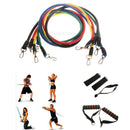 11pcs Pilates Latex Tubing Expanders Yoga Resistance Fitness Band Home Exercise