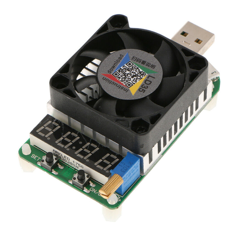 LD35 35W Digital Display Electronic USB Load  Discharge