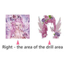 5D DIY Diamond Painting Flowers Girl Cross Stitch Embroidery Rhinestones