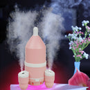 Mini Compact Rocket Shape Humidifier USB Ultrasonic Air Purifier LED Incens