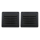 2x Square 5.5 x5" Boat Louver Air Vent Ventilation Cover for Marine RV Black