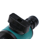 1pc 3/4'' 2 Way Garden Lawn Watering Hose Quick Connector with Shut Off ValveOZ