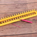 3pcs/Set Knitting Kit Weaving Loom Plastic Pompom Sock Scarf Long Handle DIY Nw