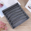 3 In 1 Bamboo Storage Box Container Drawer Divider Lidded Closet Box Ties  OZ