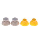 2Pair Replacement Analog Joystick Caps Grey + Yellow Thumb Sticks Cover with